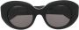 Balenciaga Eyewear Zonnebril met rond montuur Zwart - Thumbnail 1