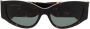 Balenciaga Eyewear Biker zonnebril met logoprint Bruin - Thumbnail 1