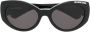 Balenciaga Eyewear Zonnebril met logoprint Bruin - Thumbnail 1