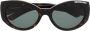 Balenciaga Eyewear Zonnebril met logoprint Bruin - Thumbnail 1