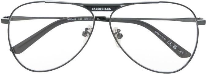 Balenciaga Eyewear Zonnebril met piloten montuur Zwart
