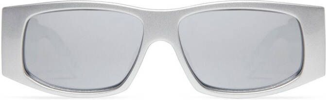 Balenciaga Eyewear Zonnebril met logoprint Zilver