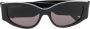 Balenciaga Eyewear Zonnebril met logoprint Zwart - Thumbnail 1