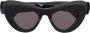 Balenciaga Eyewear Mega cat-eye zonnebril Zwart - Thumbnail 1