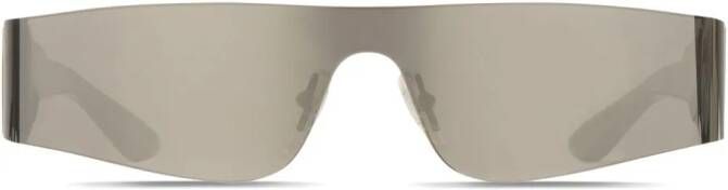 Balenciaga Eyewear Mono zonnebril met rechthoekig montuur Zilver