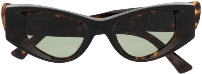 Balenciaga Eyewear Odeon zonnebril met cat-eye montuur Bruin