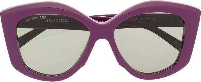 Balenciaga Eyewear Power zonnebril met vlinder montuur Paars