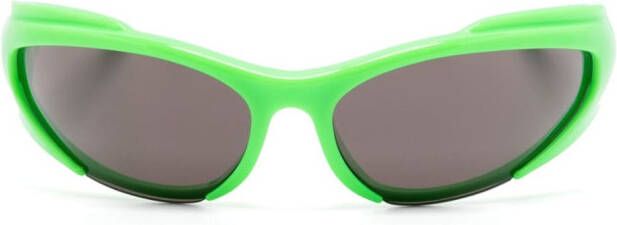 Balenciaga Eyewear Reverse Xpander zonnebril met rechthoekig montuur Groen