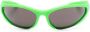 Balenciaga Eyewear Reverse Xpander zonnebril met rechthoekig montuur Groen - Thumbnail 1
