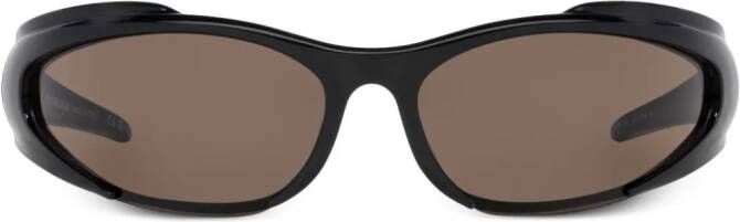 Balenciaga Eyewear Reverse Xpander zonnebril met rechthoekig montuur Zwart