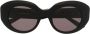 Balenciaga Eyewear Rive Gauche zonnebril met rond montuur Zwart - Thumbnail 1