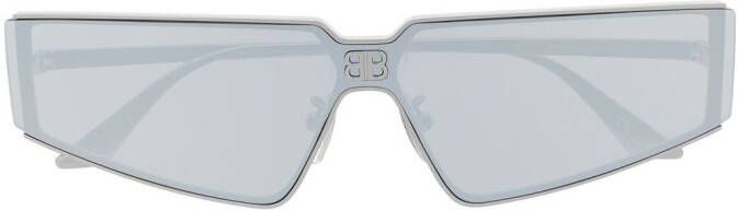Balenciaga Eyewear Zonnebril met rechthoekig montuur Zilver