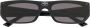 Balenciaga Eyewear Shield zonnebril met rechthoekig montuur Zwart - Thumbnail 1