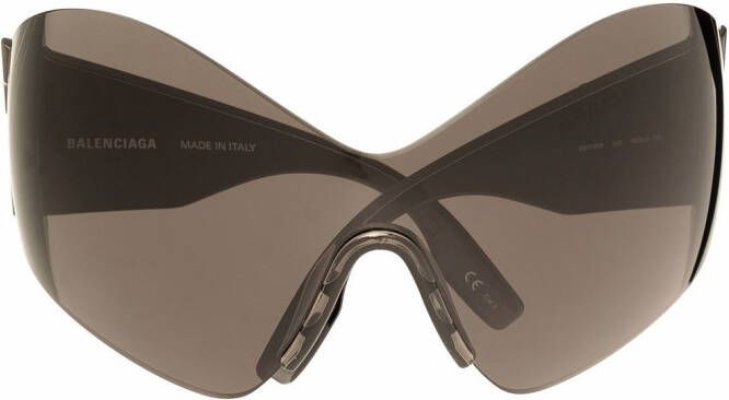 Balenciaga Eyewear Ski Cat zonnebril met oversized montuur Zwart