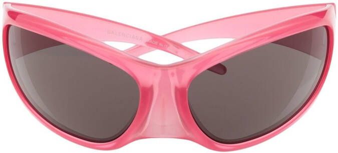 Balenciaga Eyewear Skin XXL cat-eye zonnebril Roze