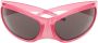 Balenciaga Eyewear Skin XXL cat-eye zonnebril Roze - Thumbnail 1