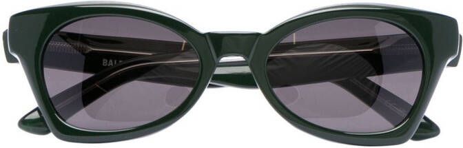Balenciaga Eyewear Zonnebril met vierkant montuur Groen