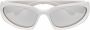 Balenciaga Eyewear Swift zonnebril met ovaal montuur Zilver - Thumbnail 1