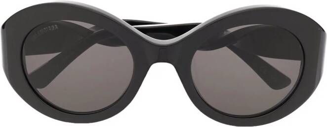 Balenciaga Eyewear Twist zonnebril met rond montuur Zwart
