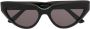 Balenciaga Eyewear Zonnebril met cat-eye montuur Zwart - Thumbnail 1