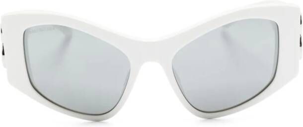 Balenciaga Eyewear Zonnebril met D-montuur Wit
