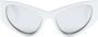 Balenciaga Eyewear Zonnebril met D-montuur Zilver - Thumbnail 1