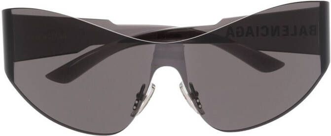 Balenciaga Eyewear Zonnebril met doorzichtig montuur Zwart