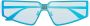 Balenciaga Eyewear Zonnebril met geometrisch montuur Blauw - Thumbnail 1