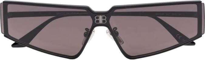 Balenciaga Eyewear Zonnebril met geometrisch montuur Zwart