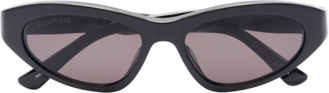 Balenciaga Eyewear Zonnebril met logoprint Zwart