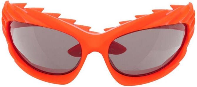 Balenciaga Eyewear Zonnebril met ovaal montuur Oranje