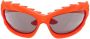 Balenciaga Eyewear Zonnebril met ovaal montuur Oranje - Thumbnail 1