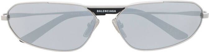 Balenciaga Eyewear Zonnebril met ovaal montuur Zilver