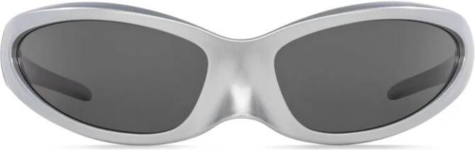 Balenciaga Eyewear Zonnebril met rond montuur Zilver