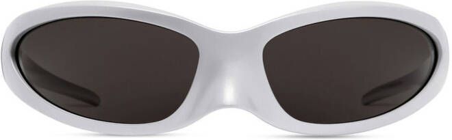 Balenciaga Eyewear Zonnebril met rond montuur Wit