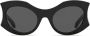 Balenciaga Eyewear Zonnebril met rond montuur Zwart - Thumbnail 1