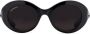 Balenciaga Eyewear Zonnebril met rond montuur Zwart - Thumbnail 1