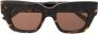 Balenciaga Eyewear Zonnebril met vierkant montuur Bruin - Thumbnail 1