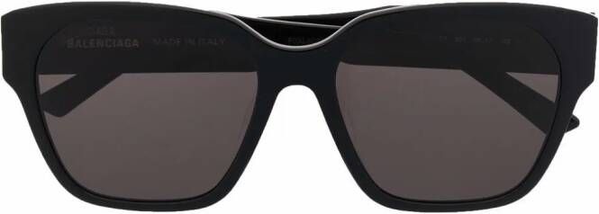 Balenciaga Eyewear Zonnebril met vierkant montuur Zwart