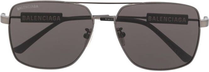 Balenciaga Eyewear Zonnebril met vierkant montuur Zwart