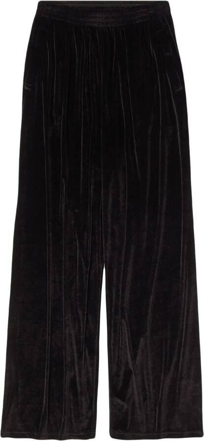 Balenciaga Fluwelen broek Zwart