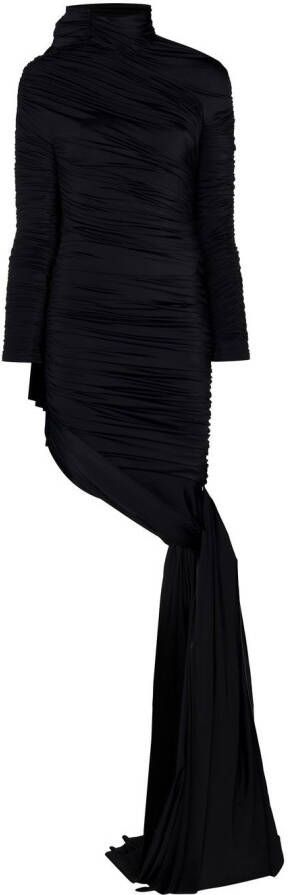 Balenciaga Gedrapeerde jurk Zwart