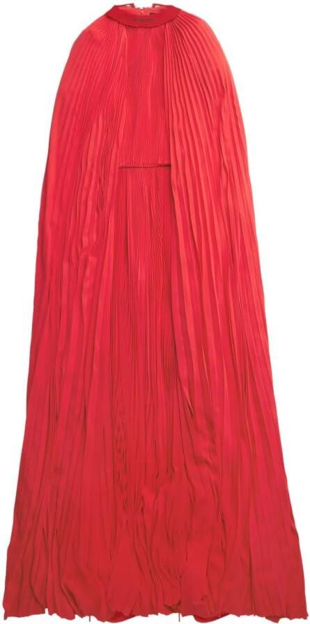 Balenciaga Gedrapeerde maxi-jurk Rood
