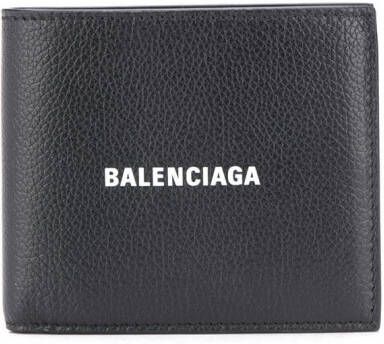 Balenciaga Cash leren portemonnee Zwart