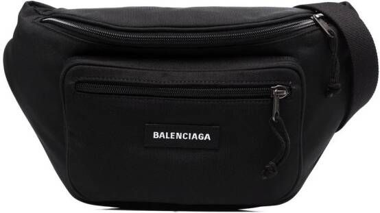 Balenciaga Explorer heuptas met logo-applicatie Zwart