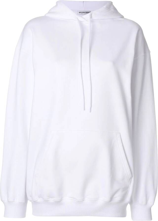 Balenciaga hoodie met logo Wit