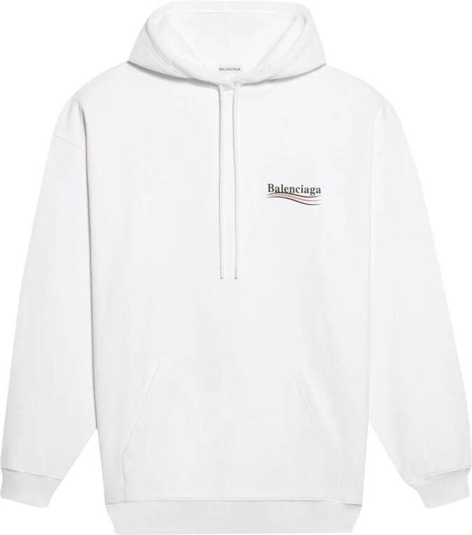 Balenciaga Hoodie met tekst Wit