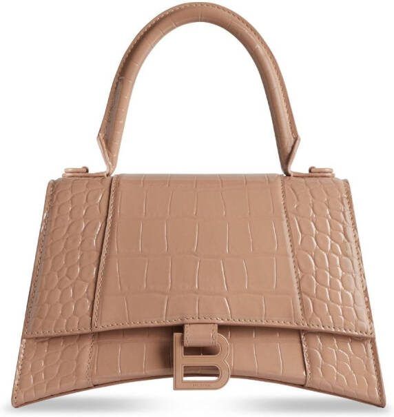Balenciaga Hourglass kleine shopper Beige