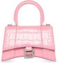 Balenciaga Hourglass kleine shopper Roze - Thumbnail 1