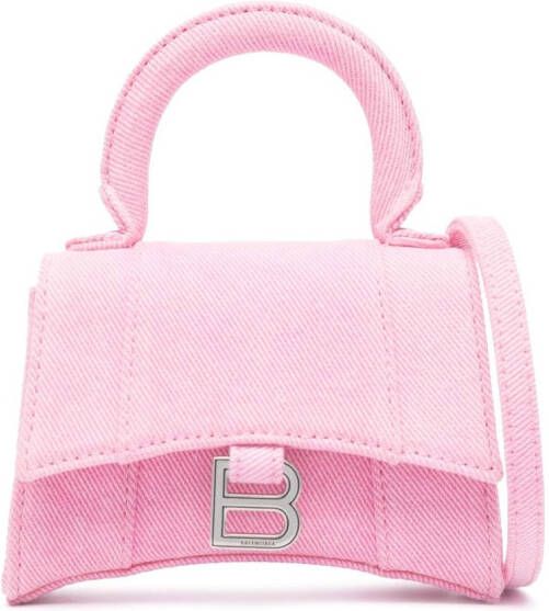 Balenciaga Hourglass mini-tas Roze